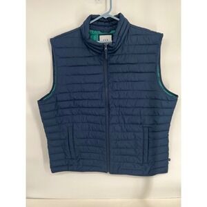 Gap ColdControl Mens XXL Navy Blue Quilted Puffer Vest Water Resistant Full Zip